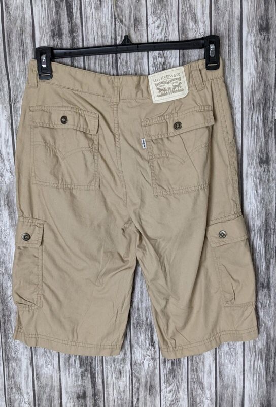 Levi Tan Khaki Cargo Shorts 
