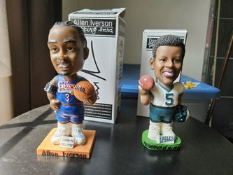 Allen Iverson And Donovan McNabb McDonald's Bobbleheads 