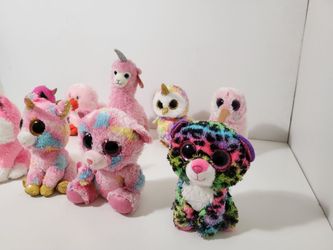 TY Beanies Sparkly Glitter Eyes Stuffed Plush Toys