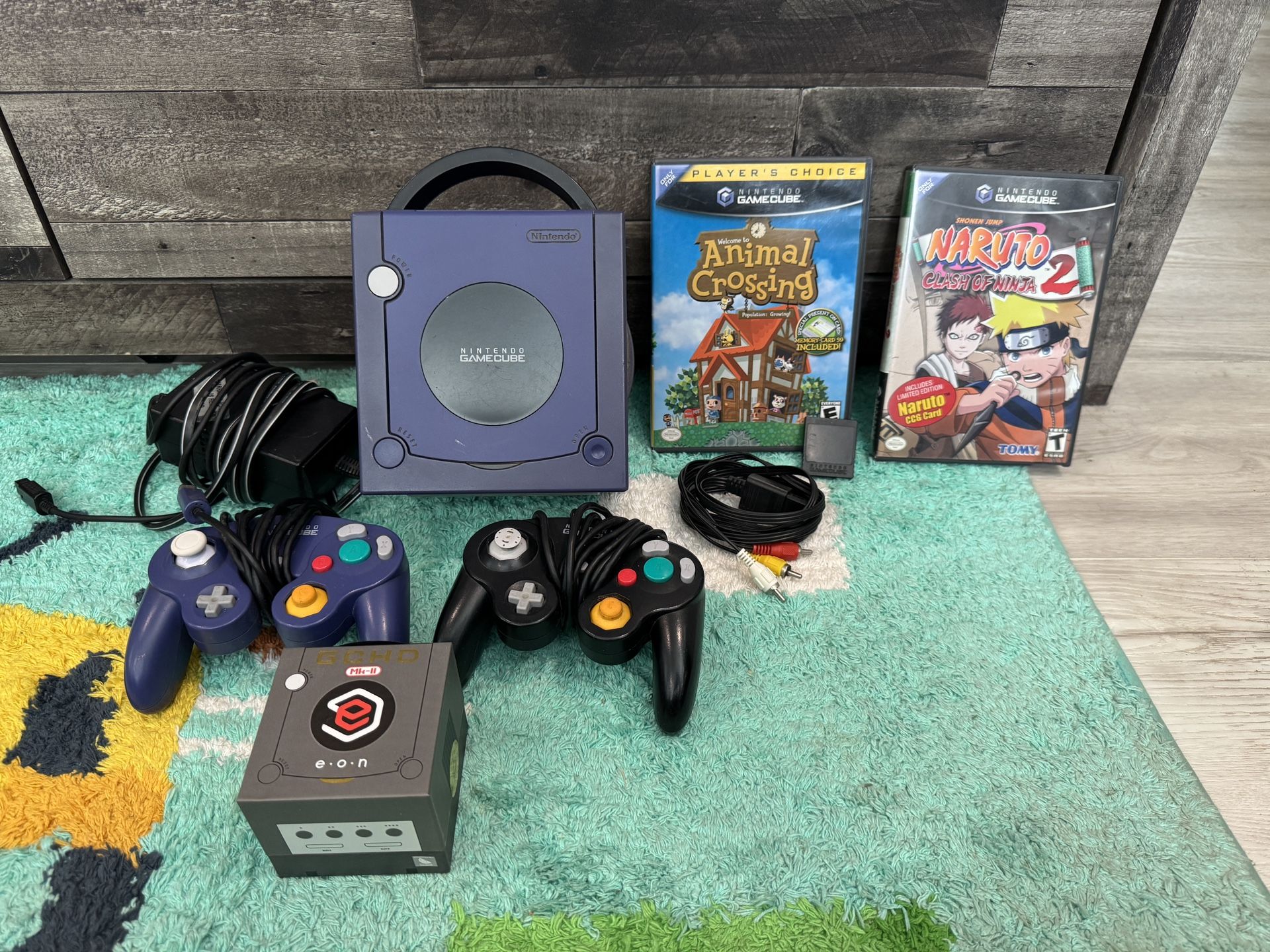 BIG Nitendo GameCube DOL-001 Console Bundle! GCHD + Games + Controllers + Cables