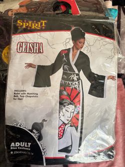 Spirit Geisha Halloween Costume Adult Size 12-14