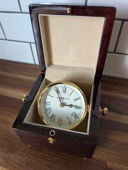 Bailey Rosewood Chest Clock By Howard Miller