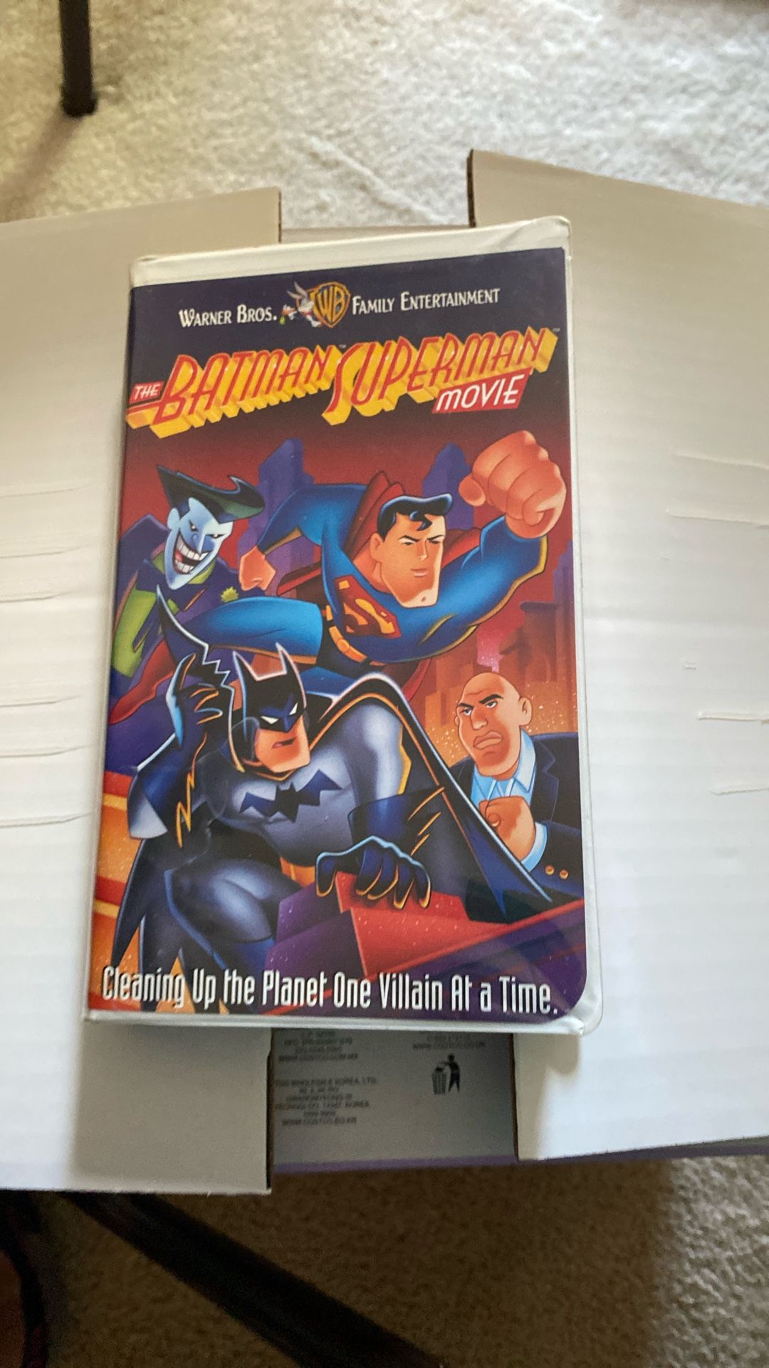 Warner Bros. The Batman Spider-Man Movie VHS