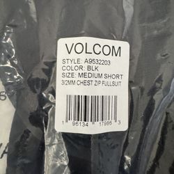 Volcom Men’s Modulator 3/2 Chest Zip Wetsuit Size MS New With Tags