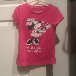 Girls, Disney, Minnie, Mouse Shirt, Size 4T