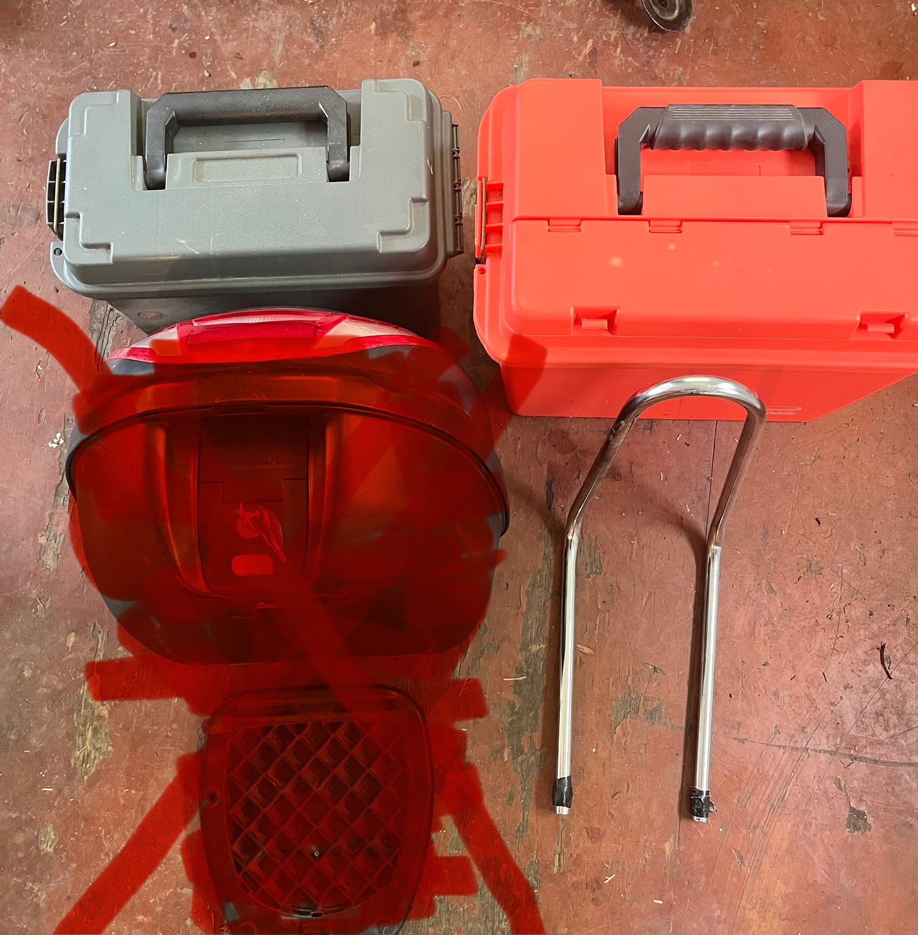 Top Box, Side Case, Sissy Bar, Motorcycle Scooter Storage Amo Box