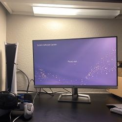 PlayStation 5 And Monitor