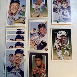 Legends Sports Memorabilia Art Postcards