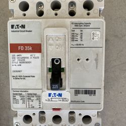 EATON FD35k 225A 3 Pole Circuit breaker