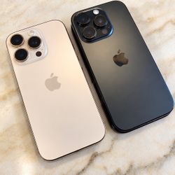 Apple iPhone 16 Pro - 128GB - Unlocked - Black Titanium & Desert Titanium