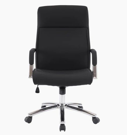 Ergonomic High-Back Rotating Leather Office Chair