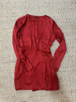 Satin Mini Dress - Zara 