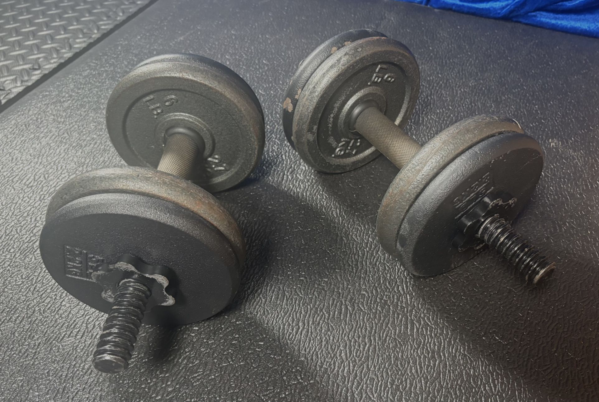 Set of Cast Iron Dumbbells.   54 # [NO LOWER PRICE]