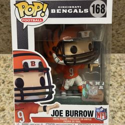 Joe Burrow Funko Pop NFL Football Cincinnati Bengals Vinyl Toy Figurine Figure 168 