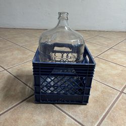 5 GALLON- CLEAR GLASS BOTTLE - 10 PCS