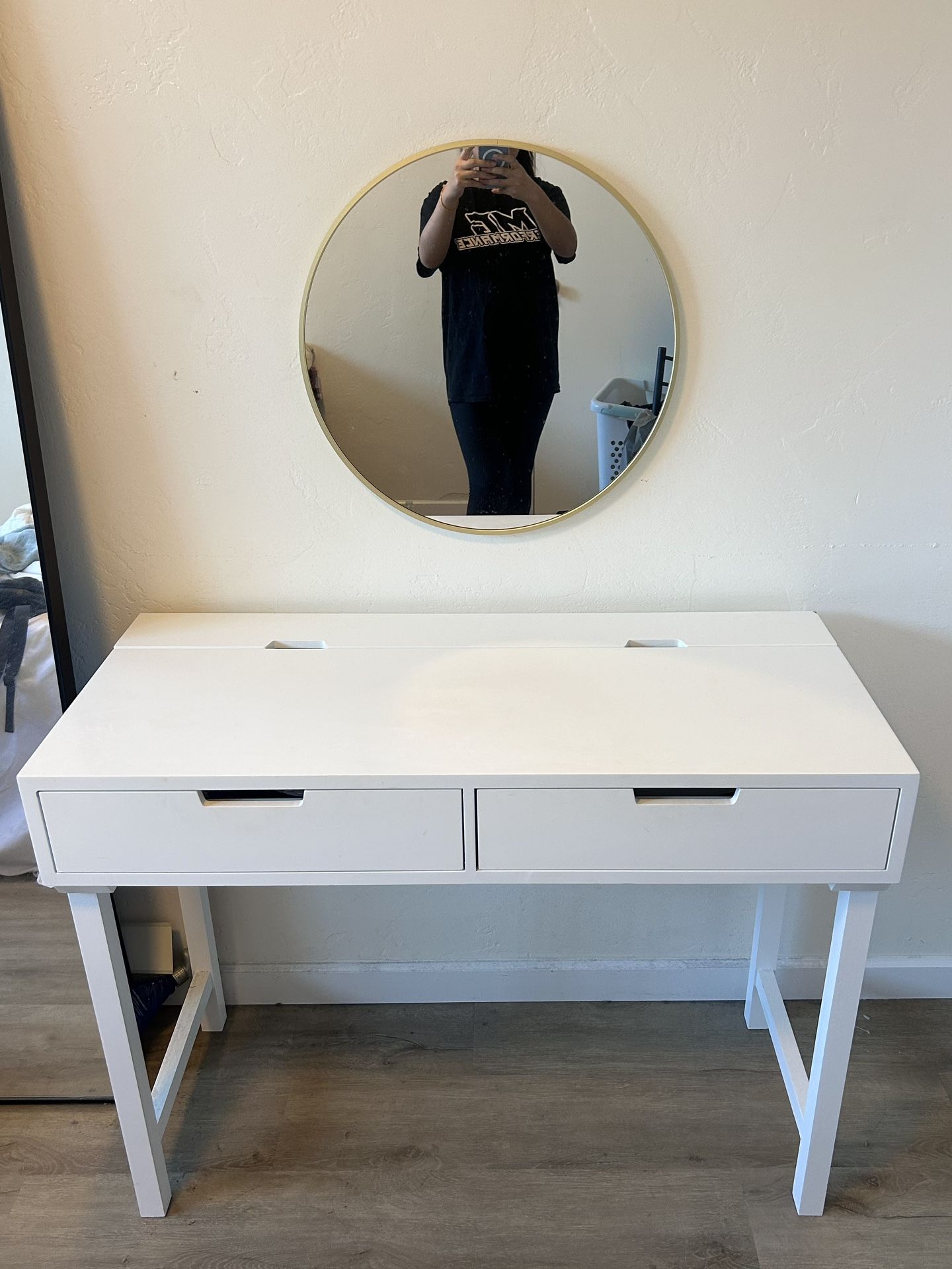 White Vanity Desk