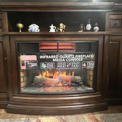 TV Stand With Fire Place 