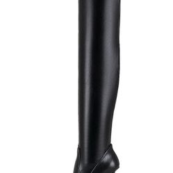 Steve Madden Viktory Black Paris Stiletto Heel Pointed Toe Over The Knee - NEW 7.5
