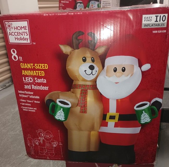 Santa And Reindeer Clicking Glasses