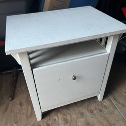 Farmhouse File Cabinet Side Table 