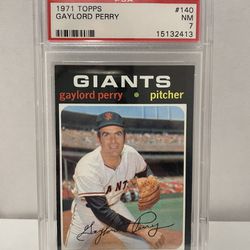 1971 Topps #140 Gaylord Perry PSA-7 $80