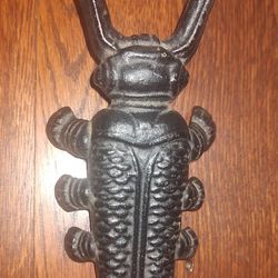Black Cast Iron Scarab / Beetle Boot Jack