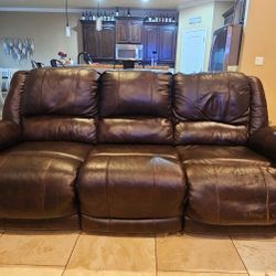 Ashley Furniture Leather Living Room Set 