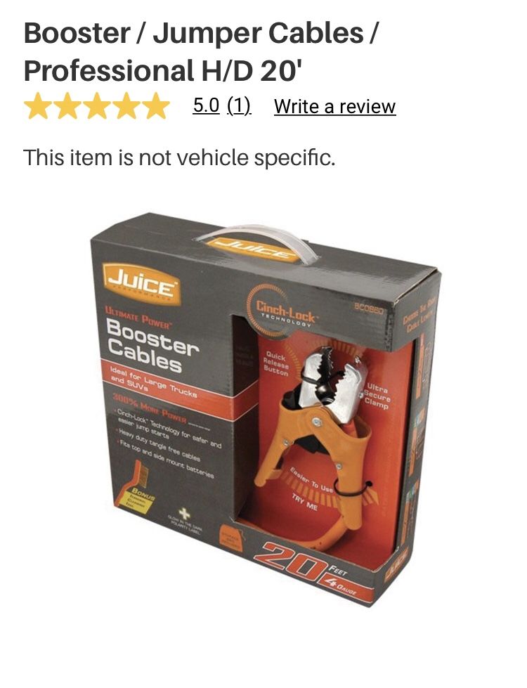 Jumper Cables New