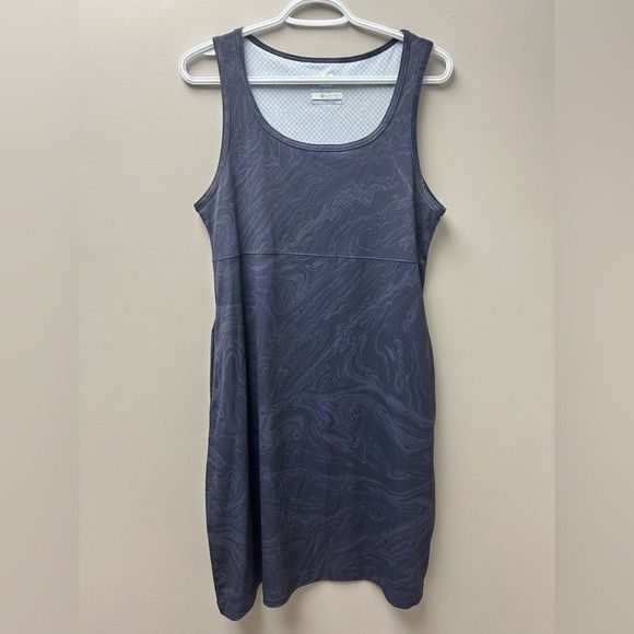 Columbia Omni Freeze Advanced Cooling Blue Wave Pattern Dress