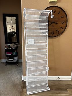 Over-the-Door Mesh Shoe Organizer Rack