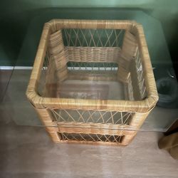 Wicker Side Table