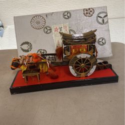 Vintage Japanese Hina Doll Ox Carriage Imperial Cart