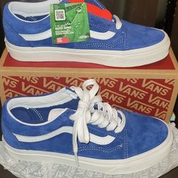 VANS OLD SKOOL PIG SUADE(ROYAL BLUE/SNW WHITE)
