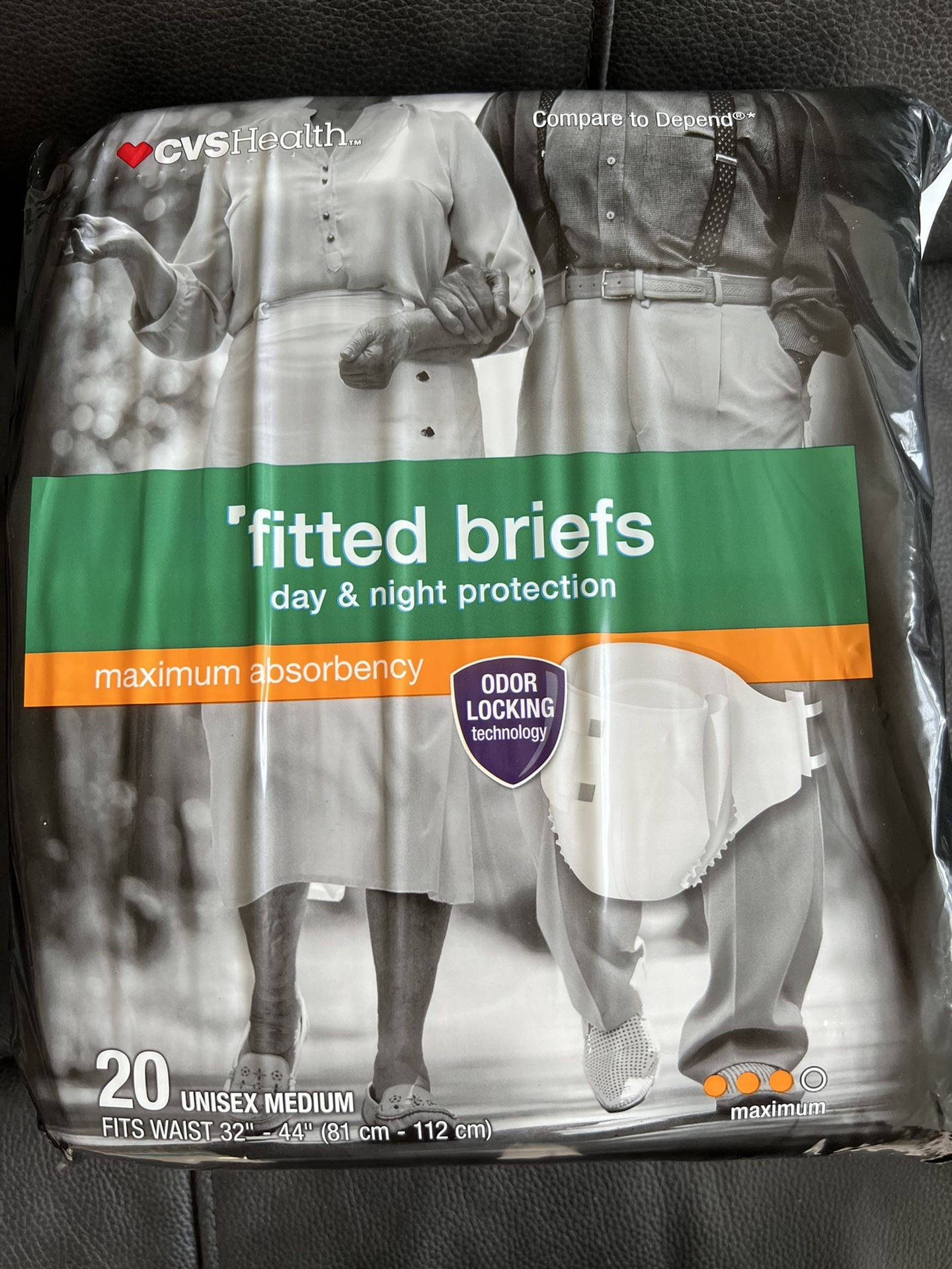 Adult underwear CVS Health 32 to 44 waist Medium Size