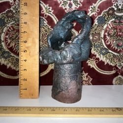 Mid Century Abstract Metal Sculpture 
