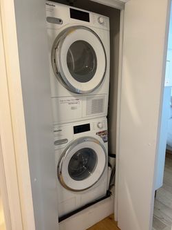 Miele Twin Duos Washer and Dryer Stacked Set - Perfect Condition