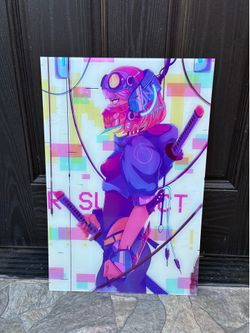 Gallery Panda Acrylic Wall Art Lofi Cyber Mecha Robot Girl Aesthetic eBay weLarge Poster