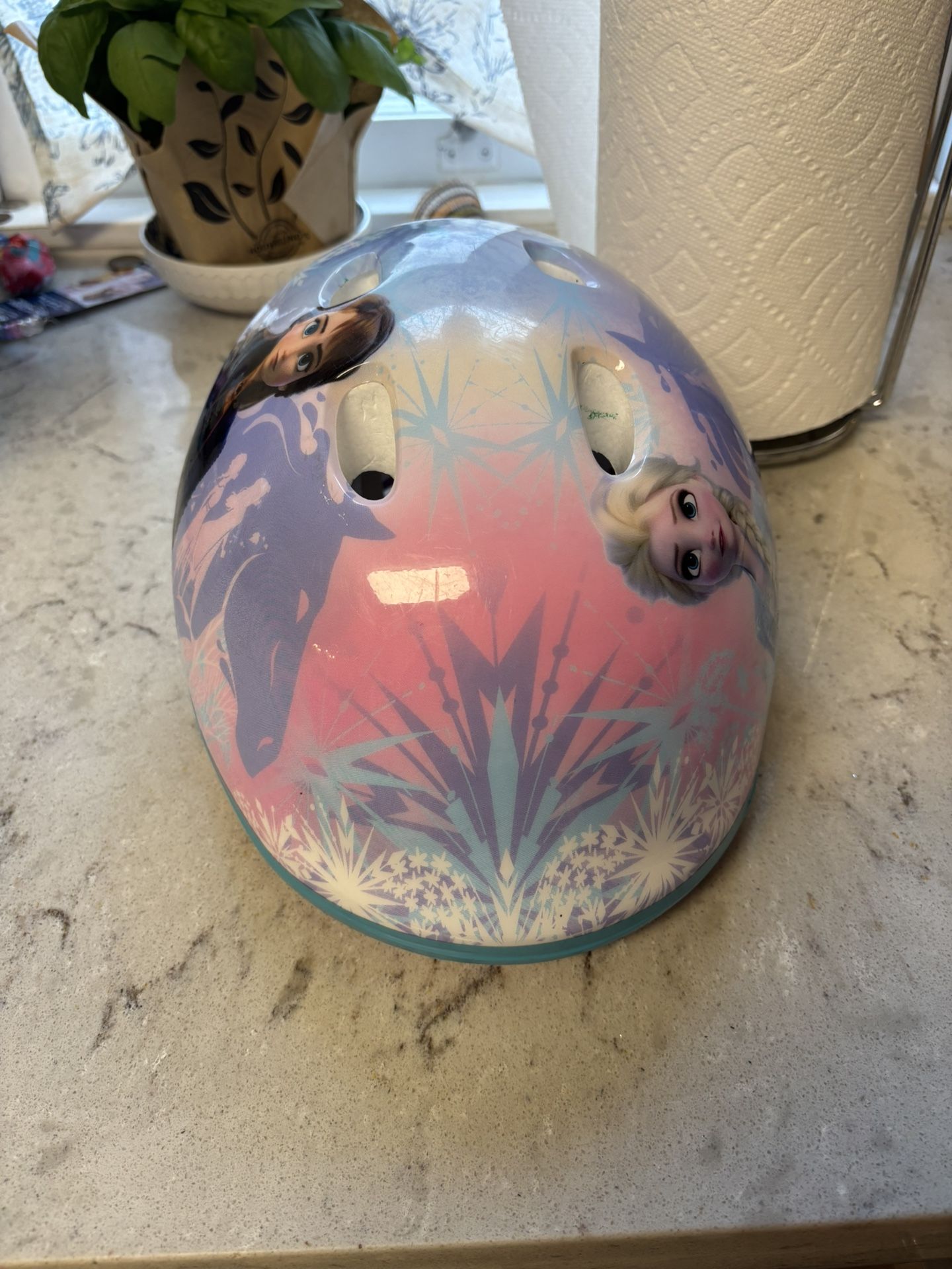 Free frozen bike helmet ages four and five Ish