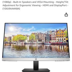 HP 24mh FHD Computer Monitor with 23.8-Inch IPS Display 