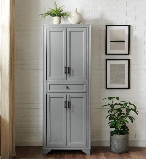 Distressed Gray Pantry