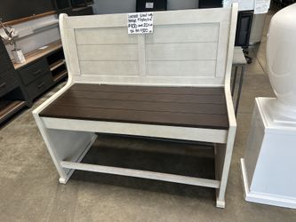 Storage Bench, Wood, Brand New In Box