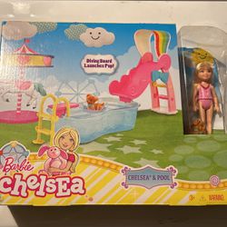 Barbie, Chelsea Doll With Pool 2015 Original Box