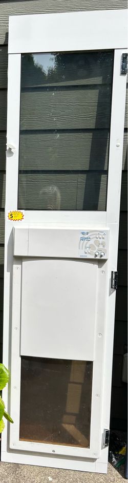 Automatic Dog Door with two collars