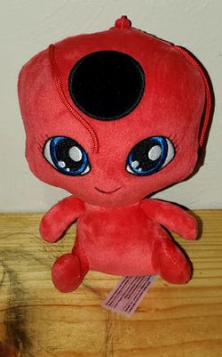 2015 Bandai Miraculous Ladybug Tikki Kwami 6" Bag Clip! Excellent Condition! 
