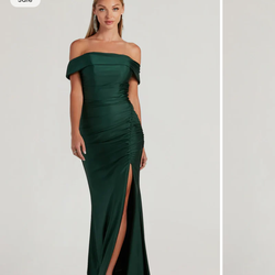 Hunter green Bridesmaid dress