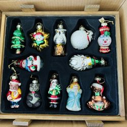 FREE Thomas Pacconi Set of 36 Blown Glass Christmas Ornaments 