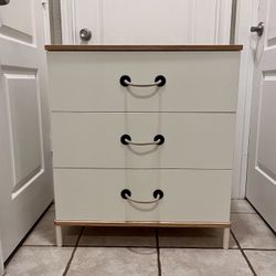 Three Door White Dresser 