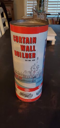 vintage tinker toy building set