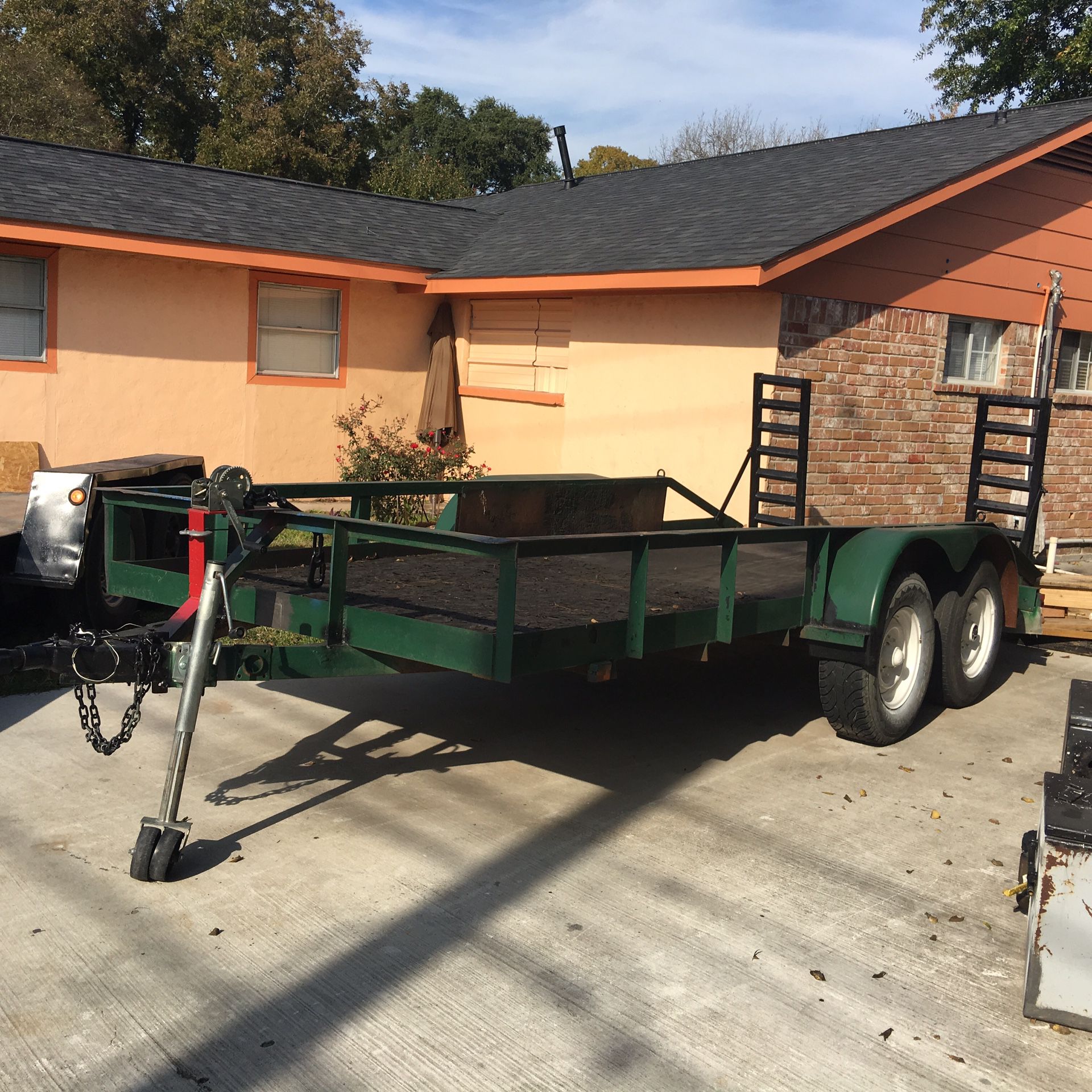 Trailer 6ft x 16ft treated lumber utility with ramp