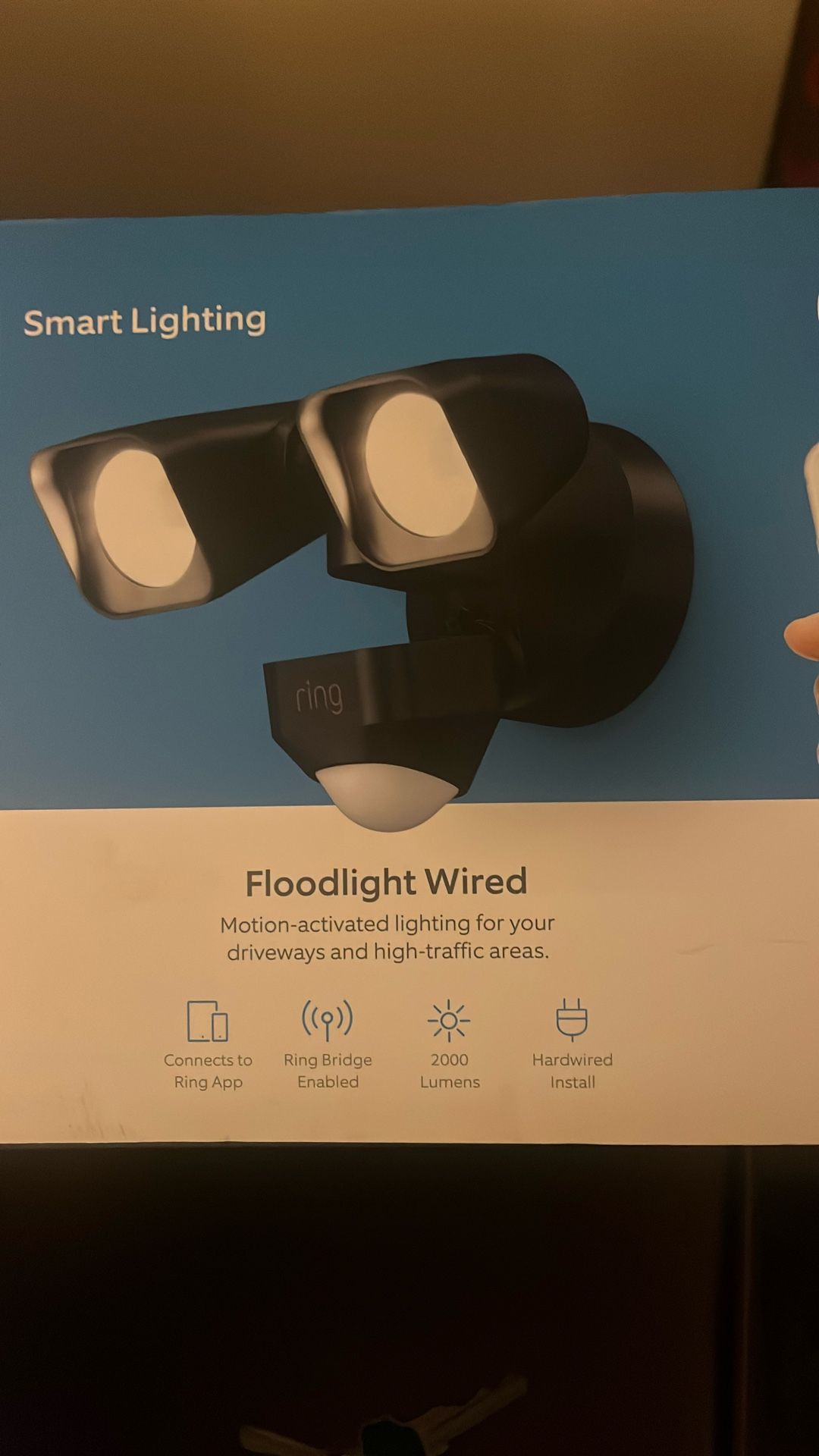 Ring Smart Light Floodlight Wired